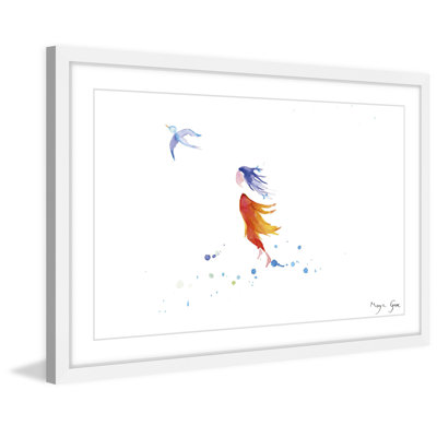 'Free Girl' by Maya Gur Framed Print