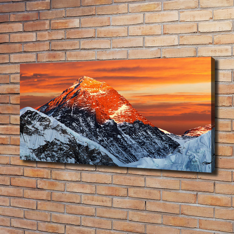 Everest Peak - No Frame Print on Canvas