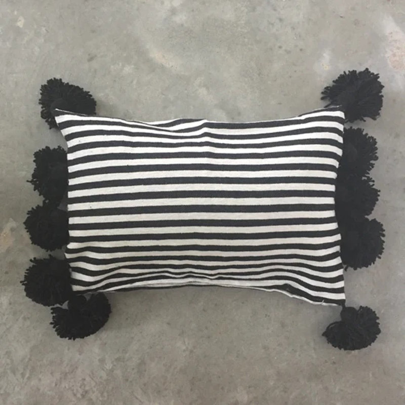 Striped Cotton Pillow Cover