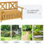 Banc de patio en bois avec boîte de rangement Outsunny