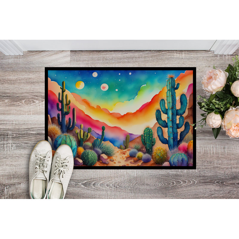 Tapis d'intérieur ou d'extérieur couleur cactus 24 x 36, L 24 po x L 36 po
