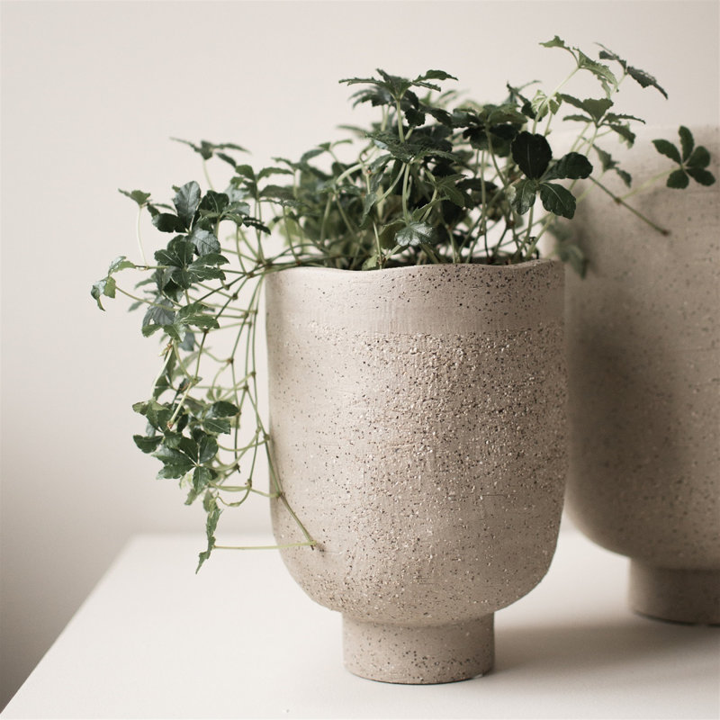 Beirne Earthenware Table Vase, Sand