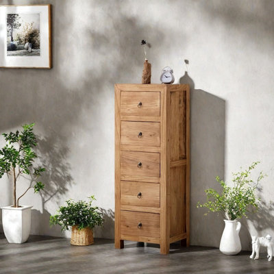 Five-Drawer Console Cabinet