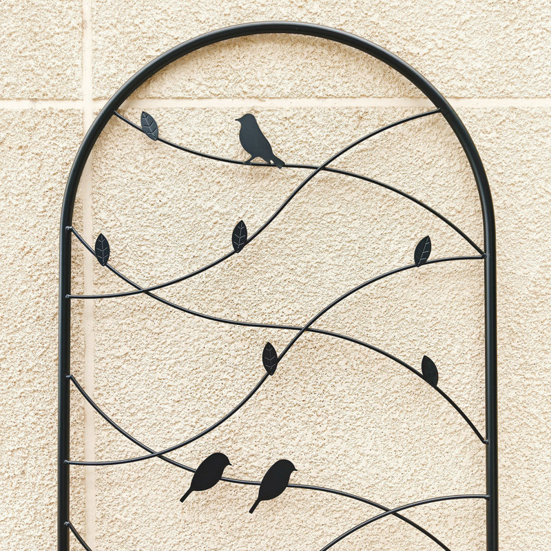 Barrière de jardin, treillis de jardin en métal 71 po x 19,7 po à treillis antirouille pour plantes grimpantes