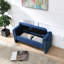 Banc rembourré avec accoudoirs et rangement-1429994114