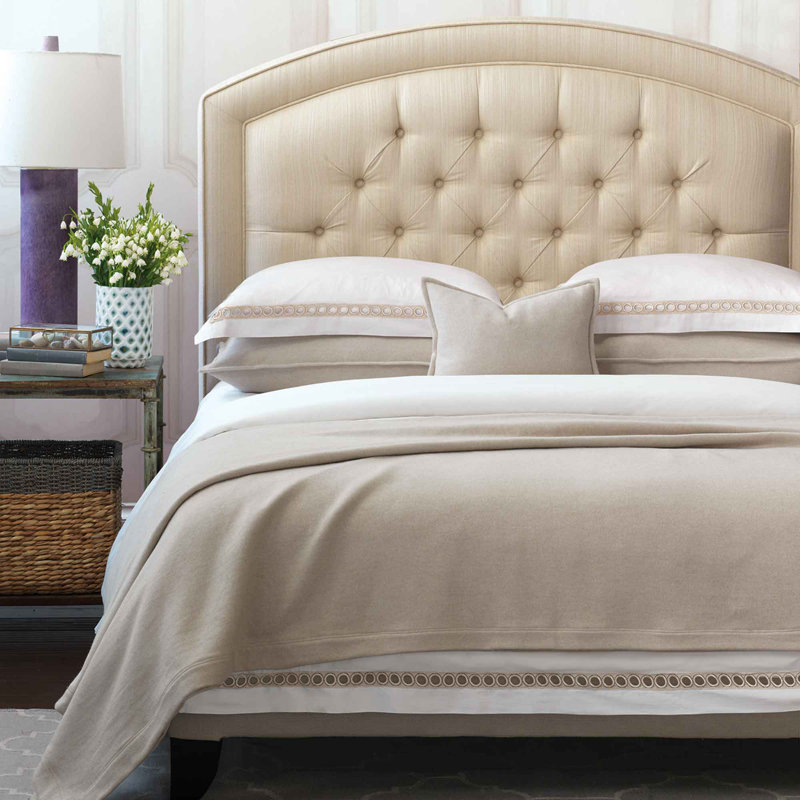 Brera Hand Woven Blanket, Bisque, Queen