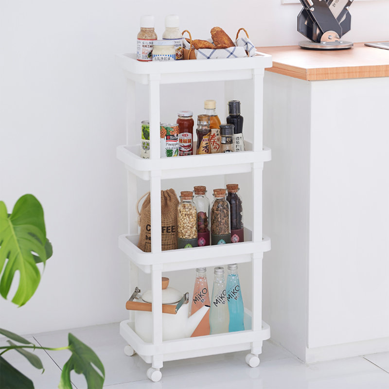 Rollinsville 15'' W Plastic Shelving Unit with Wheels