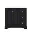 Meuble-lavabo autoportant de 36 po avec lavabo en céramique 3 tiroirs, 2 portes et tablette réglable-1536429738