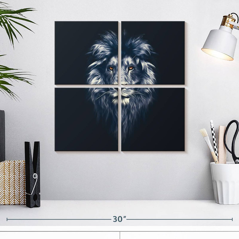 Brampt Bewitching Lion Head, 18" H x 18" W