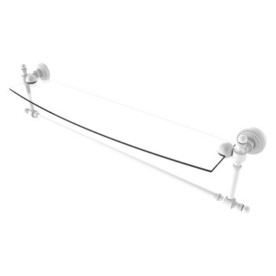 Retro Wave Bracket Shelf with Towel Bar