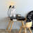 Modern Hand-Painted Table Lamp, 7.9 x 12.6 inches | 100% Polyester Shade | E27 Bulb Compatible, 6.6 ft Cable | Unique Color Variations for Stylish Home Decor | Perfect for Living Room & Bedroom Accent Lighting-1635528678