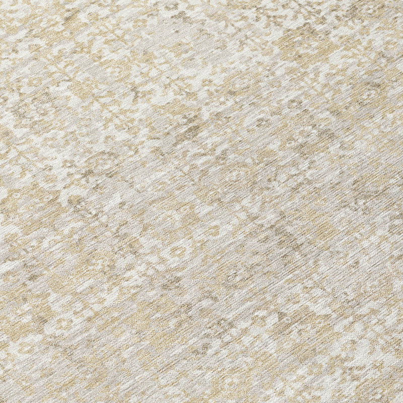 Tapis lavable à la machine intérieur / extérieur ACN2931, Ivory, 9' x 12'
