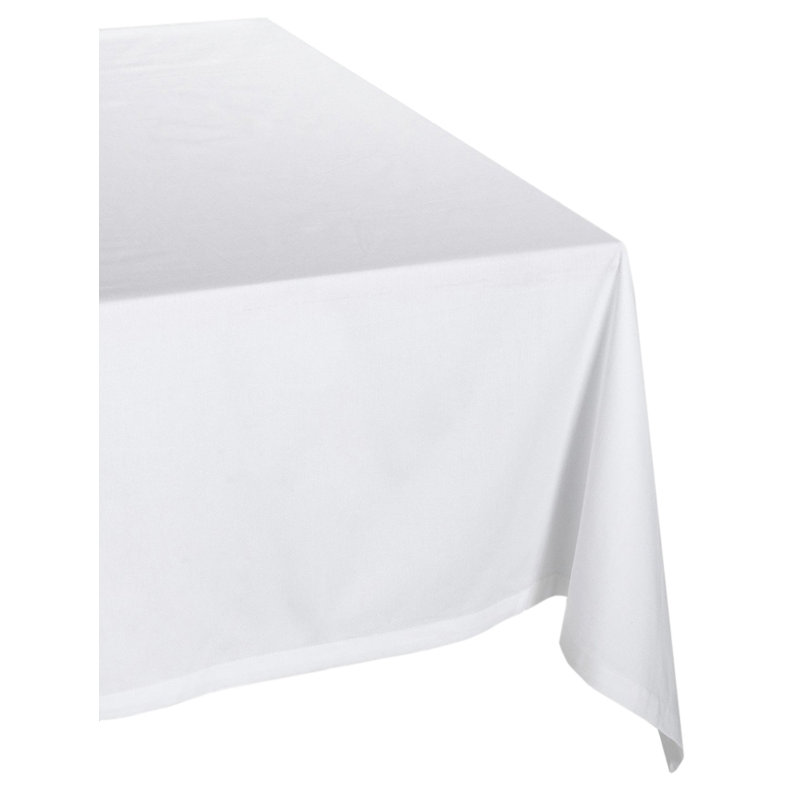 Besser Tablecloth, 70" L x 52" W, White