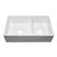 Sorrel 33" L x 18" W Double Basin Farmhouse Kitchen Sink with Grid and Strainer