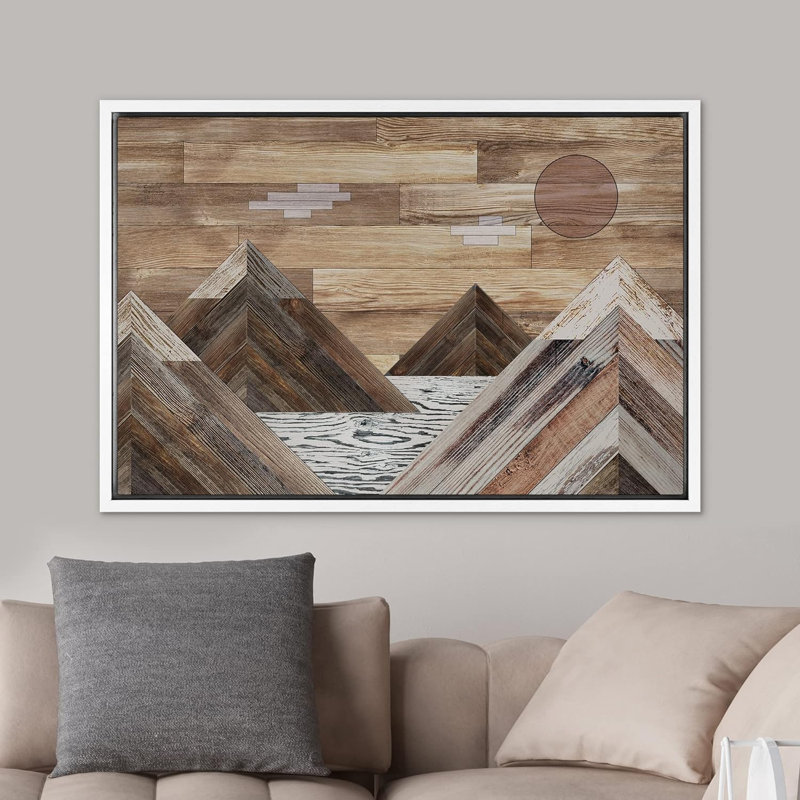 Océan Western Decor, H 24 po x l 36 po x P 1,5 po, Blanc
