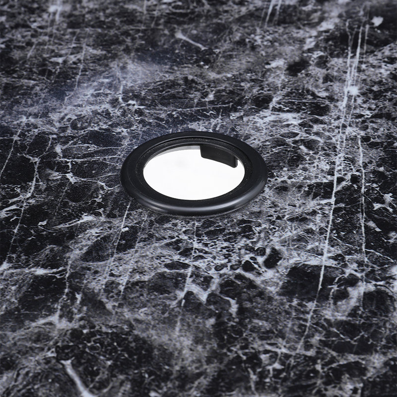 Acord 4 - Person 80cm L Garden Tempered Glass Black Marble Outdoor Coffee Table