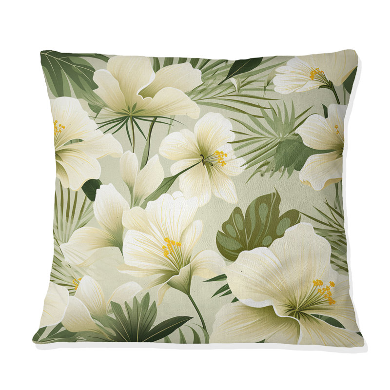 Coussin décoratif en polyester Tranquil Oasis, H 16 po x l 16 po