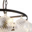 Lustre noir mat 18 po avec verre côtelé Aahil-1656924761-1656924762