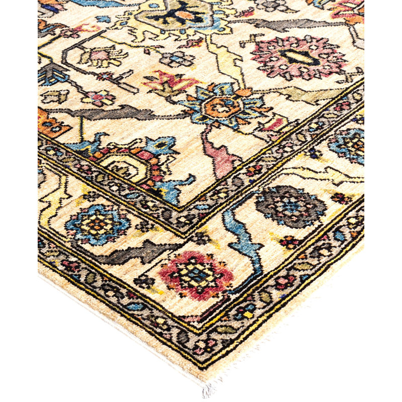 Serapi One-of-a-Kind 4' 0" X 5' 11" Hand Knotted Area Rug
