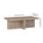 Elna Manufactured Wood Cross-Leg Coffee Table-670487633-659844660