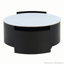 Table basse ronde et mobile avec roulettes