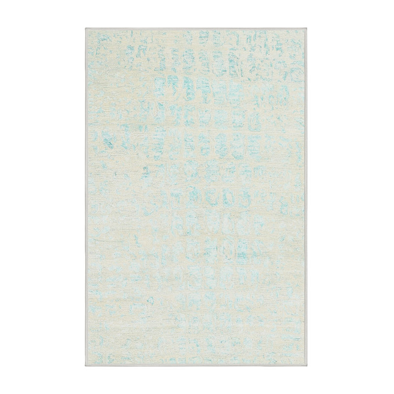 Surface beige contemporaine tapis, Rectangle 5 pi x 7 pi