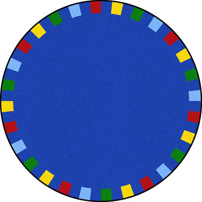 Tapis bleu en nylon touffeté à la machine