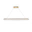 Luminaire suspendu carré / rectangulaire à DEL avec détails en cristal pour îlot de cuisine-65683043