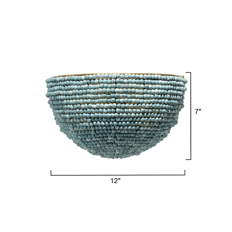 Barnacle 1 - Light Flush Mounted Sconce, Blue, Gold