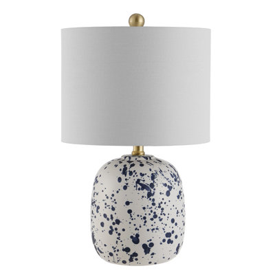 Lampe standard ivoire / bleu marine 19,25 po Avari