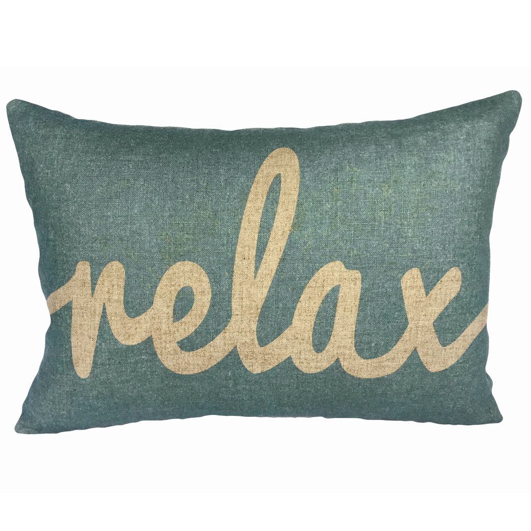  Relax Linen Lumbar Pillow TheWatsonShop