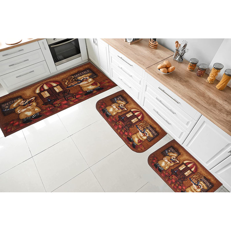 Gambhiri Polyester Non-Skid Kitchen Mat