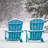 Plastic Adirondack Chair set of 2, All-Weather HIPS Outdoor Patio Chairs for Lawn, Garden, Fire Pit, Backyard-1428085717