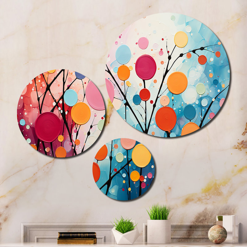 Abstract Wall Decor on Metal