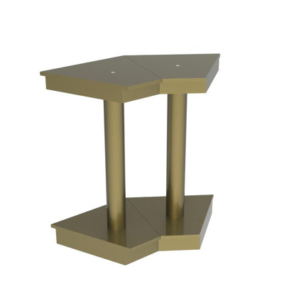 20" X 20" X 36.5" Single Unit Gold Color Riser Stand, Church Podium Pulpit Platform, Tradeshow Table
