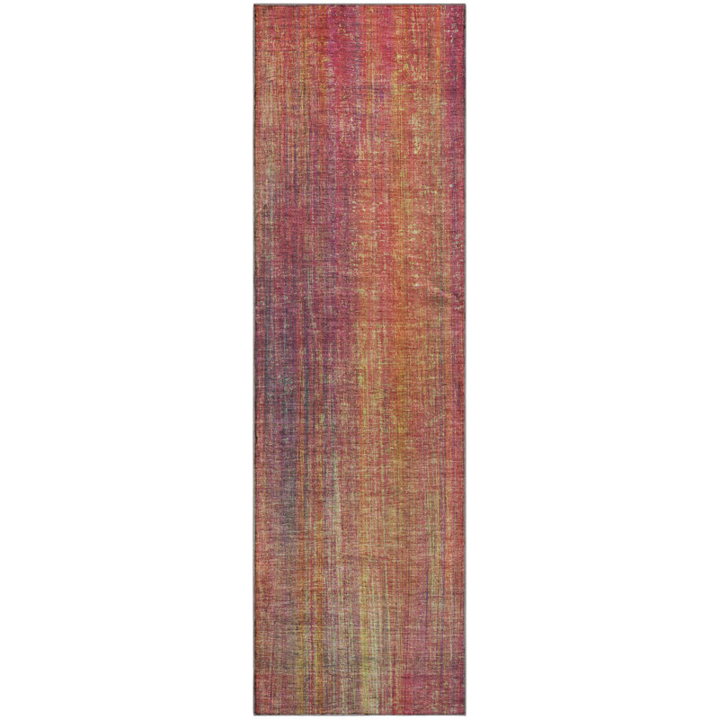 Cerrito Area Rug with Non-Slip Backing, Runner 2'3" x 7'6"