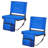 Stadium Seat, Folding Bleacher Seat With Back Support & Thick Cushion, Padded Stadium Seats For Bleacher Includes Shoulder Strap, Hooks, Cup Holder, And Side Pocket, Blue Bleachers Chair, Chair