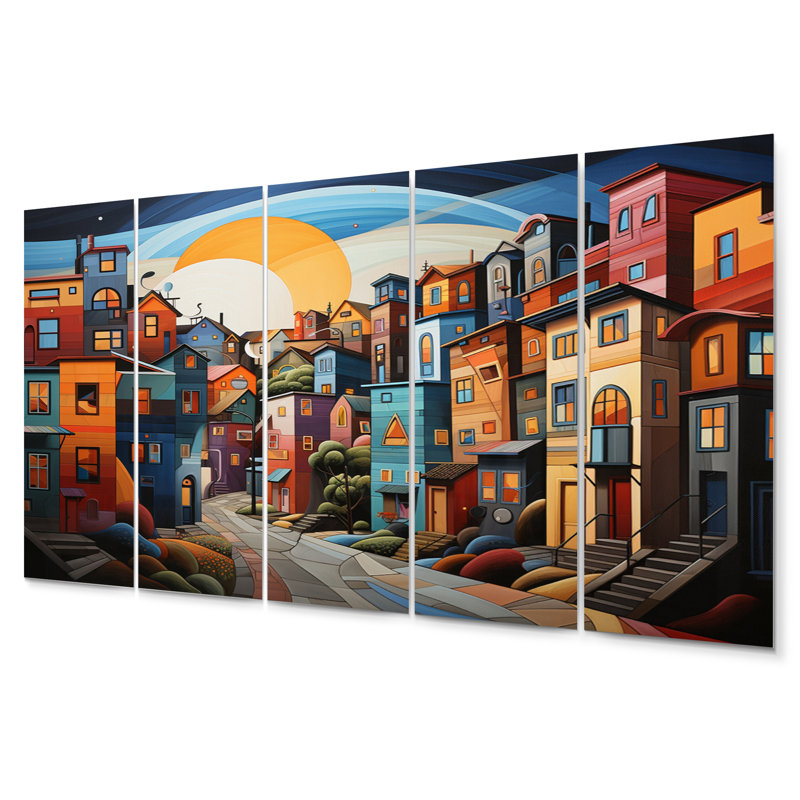 Ensemble de 5 décorations murales en métal