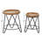 Solid Wood Tray Top Nesting Tables