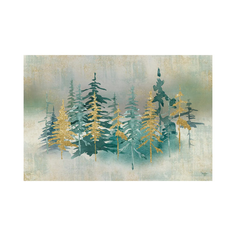 «Shimmering Forest», reproduction d'art sur toile tendue