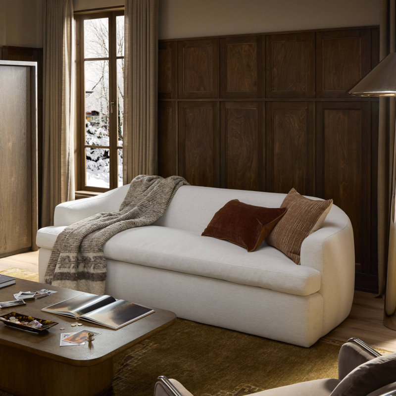 Phaedra Sofa - 90"-Crypton Nomad Snow