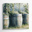 «Farm Rain Barrel», art mural sur toile gris-1158322247
