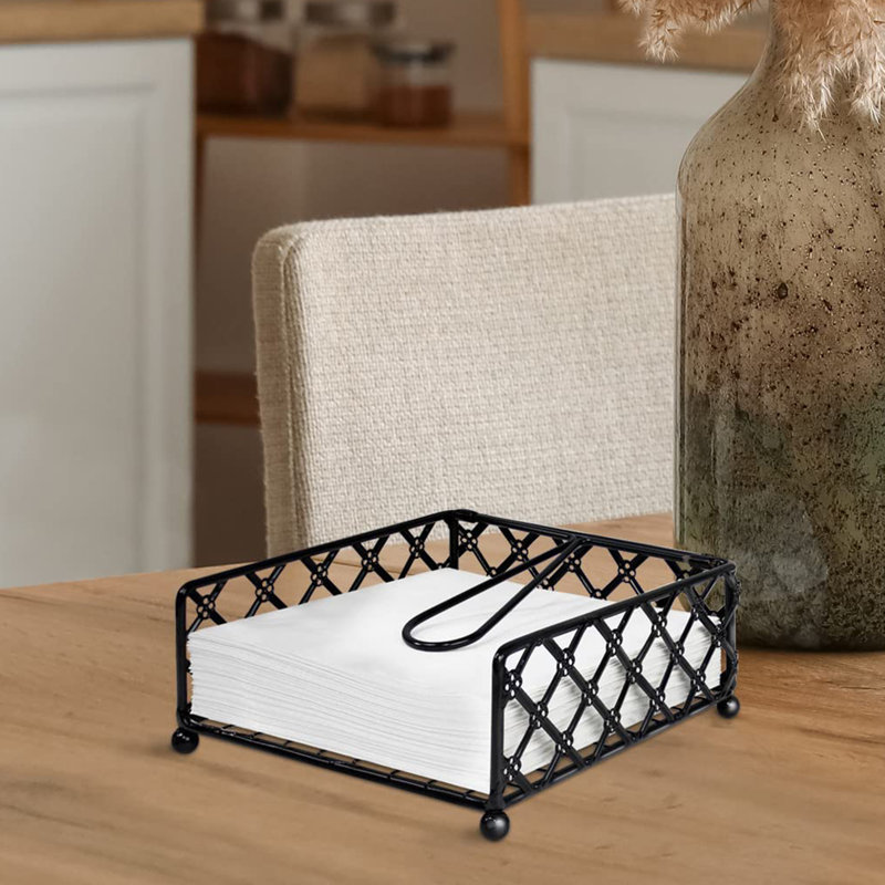 Porte-serviettes de table, Noir