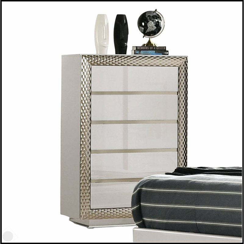 Commode à 5 tiroirs Glam