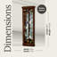 Duane Corner Curio Cabinet-1309431187