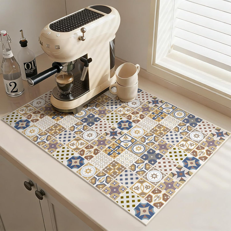 Tapis de cuisine à séchage rapide Boho, Single - 29.5" L x 18.5" W