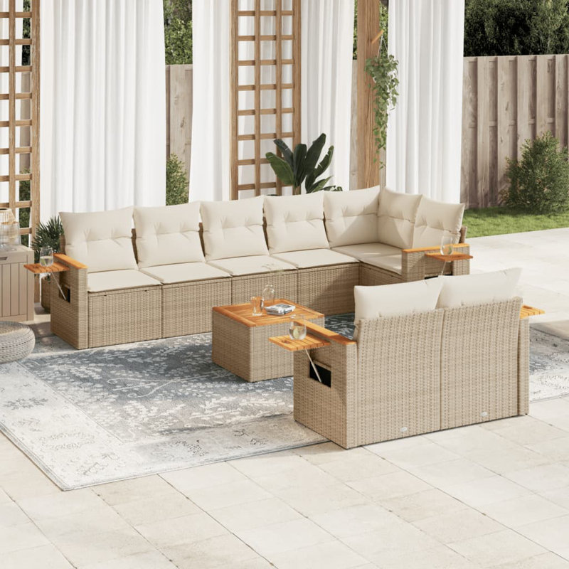  Garden Sofa Set Beige