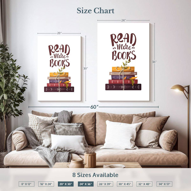 Senne Read More Books, 36" H x 24" W