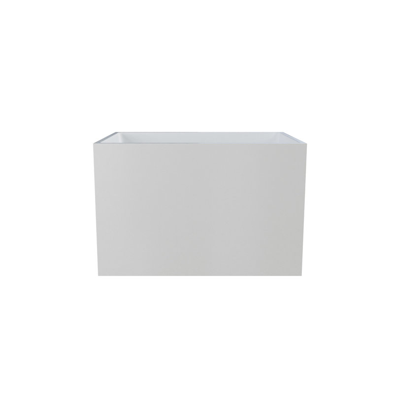 Baignoires autoportantes autoportantes en acrylique, forme rectangulaire (blanc)