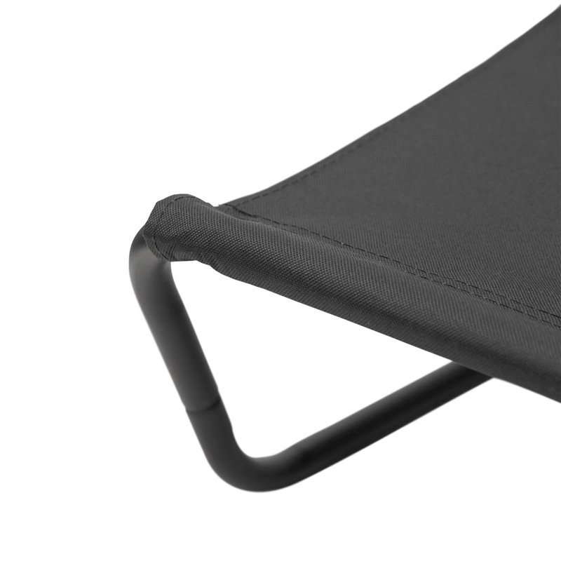 100cm Long Single Chaise, Black